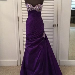 Purple prom dress